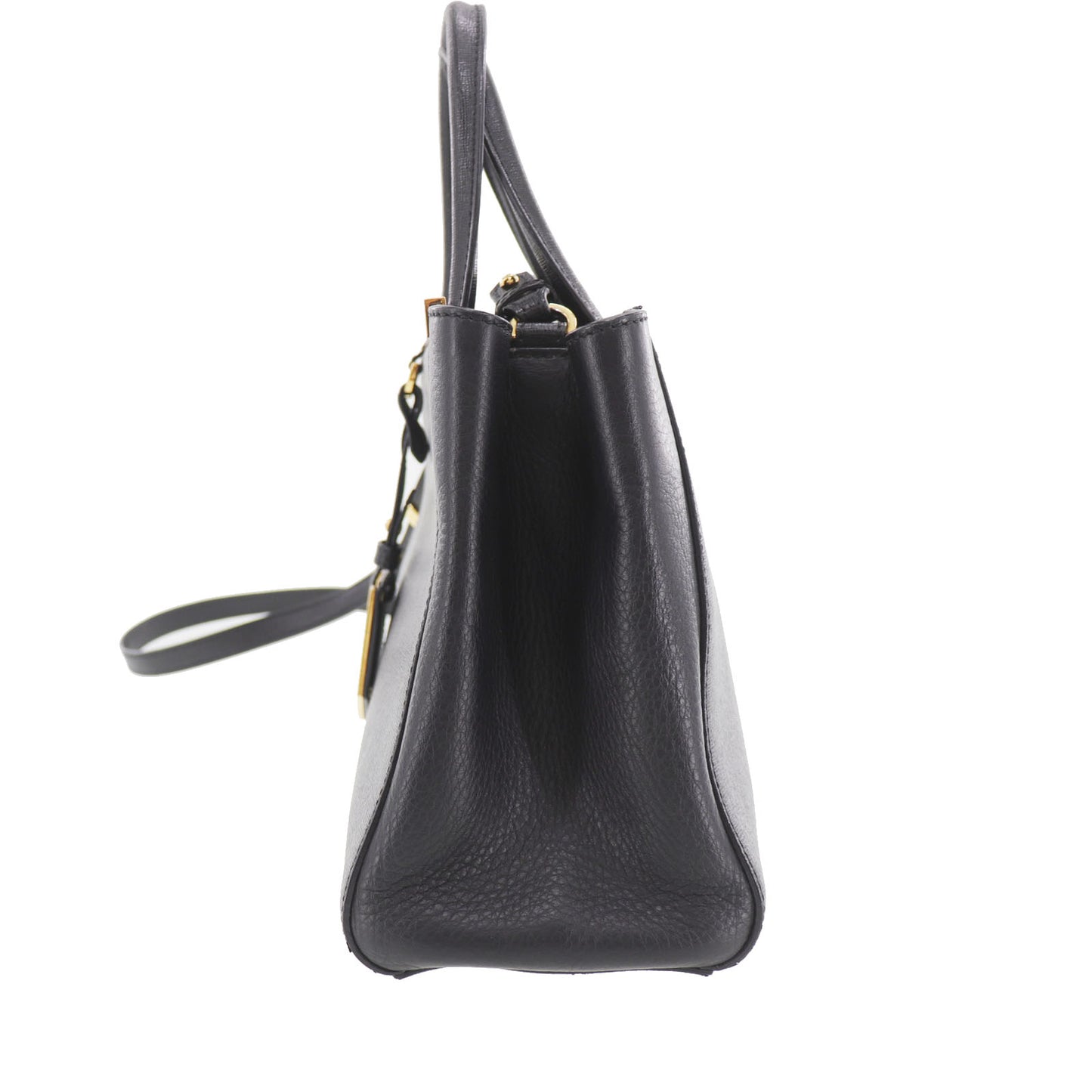 FENDI 2way Shoulder Handbag Black Leather #AH652