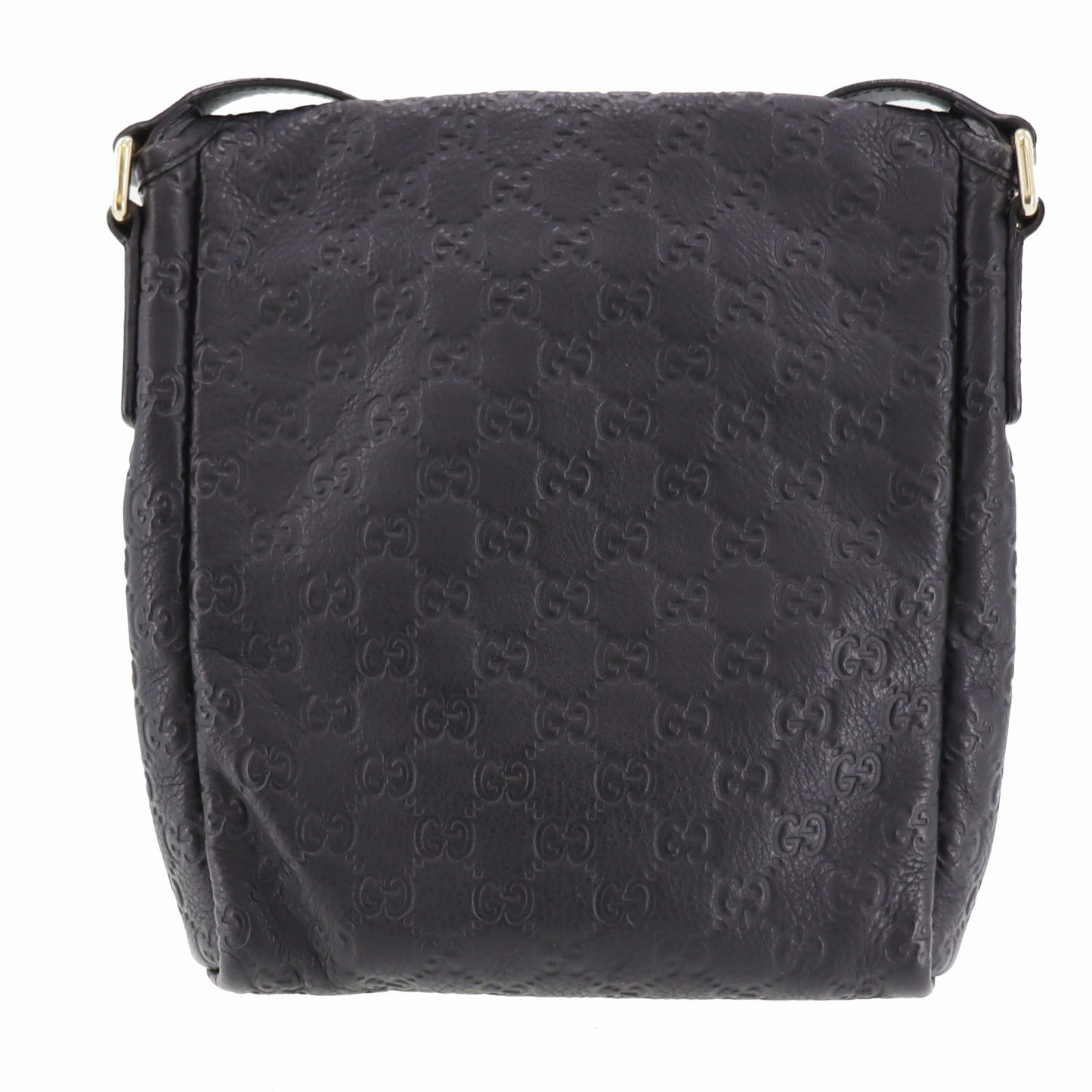 GUCCI Shima Shoulder Bag Black Leather #BS113