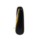 CHANEL Chain Handbag Pouch Black Leather #CJ729