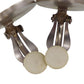 HERMES Circle Shell Silver Earrings Clip-On #CO67