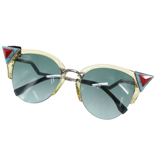 FENDI Sunglasses Clear Light Blue Turquoise Eye Wear #AH547
