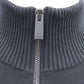 FENDI Logos Jacket Tops Black Gold Wool 100% Size 50 #AG844