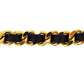 CHANEL CC Logos Chain Belt Black Gold #AH392