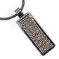 Christian Dior Logos Rhinestone Plate Necklace Silver #CS546