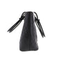 CHANEL Cambon Line Tote Handbag Black Leather #CG629