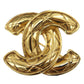 CHANEL CC Logos Pin Brooch Gold Plated #AG856