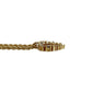 Christian Dior Logo Chain Heart Necklace Rhinestone Gold-Plated #CB315