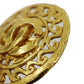 HANEL CC Logos Pin Brooch Gold Plated 95 A #BQ137