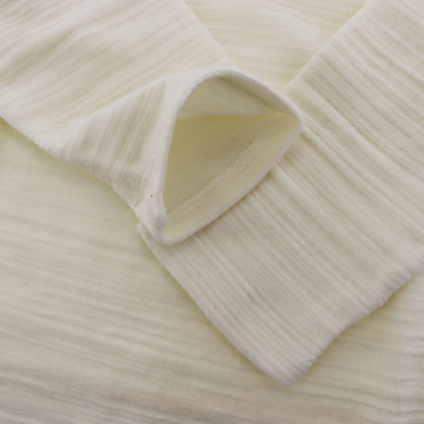 FENDI Jeans Long Sleeve Cotton Short Length Tops White #AG825
