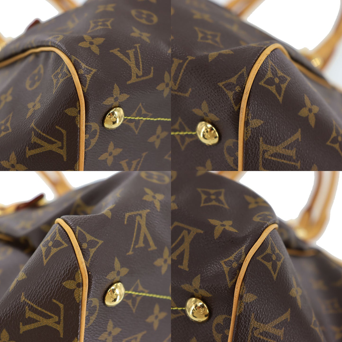 LOUIS VUITTON LV Tivoli GM Handbag Monogram Brown M40144  #AH624