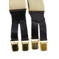 CHANEL Logo Suspender Beige Sewing Elastic Leather #CJ735