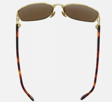 GUCCI Used Sunglasses Brown Gold Eye Wear 59□16 GG2266/N/S #EA474 S