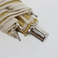 FENDI Zucca Used Folding Umbrella Beige Nylon Vintage #EA473