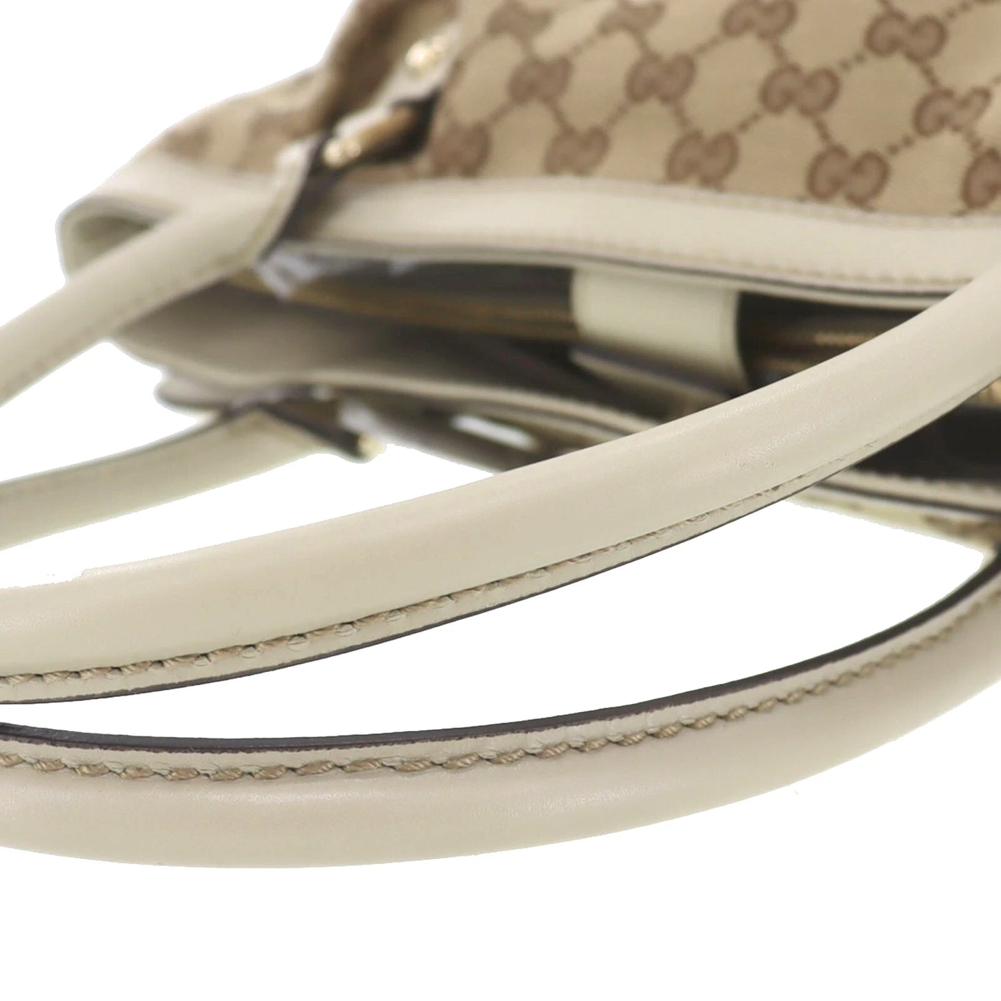 GUCCI Original GG Canvas Tote Handbag Brown #BR368