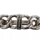 CHANEL Logos Barrette Hair Clip Silver 98A #AF690