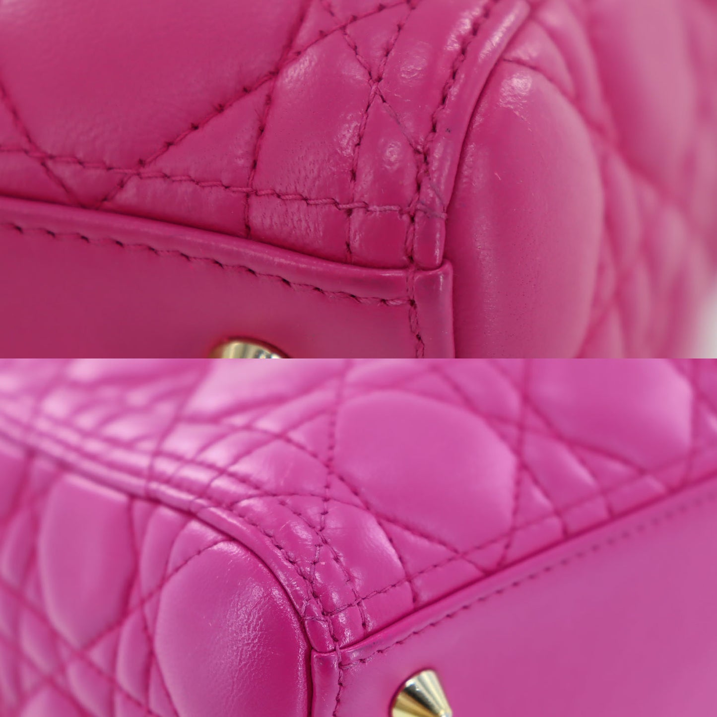 Christian Dior Lady Dior HandBag Shoulder Bag Pink #BM950