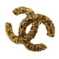 CHANEL CC Logos Earrings Gold Clip-On 03A  #AG186