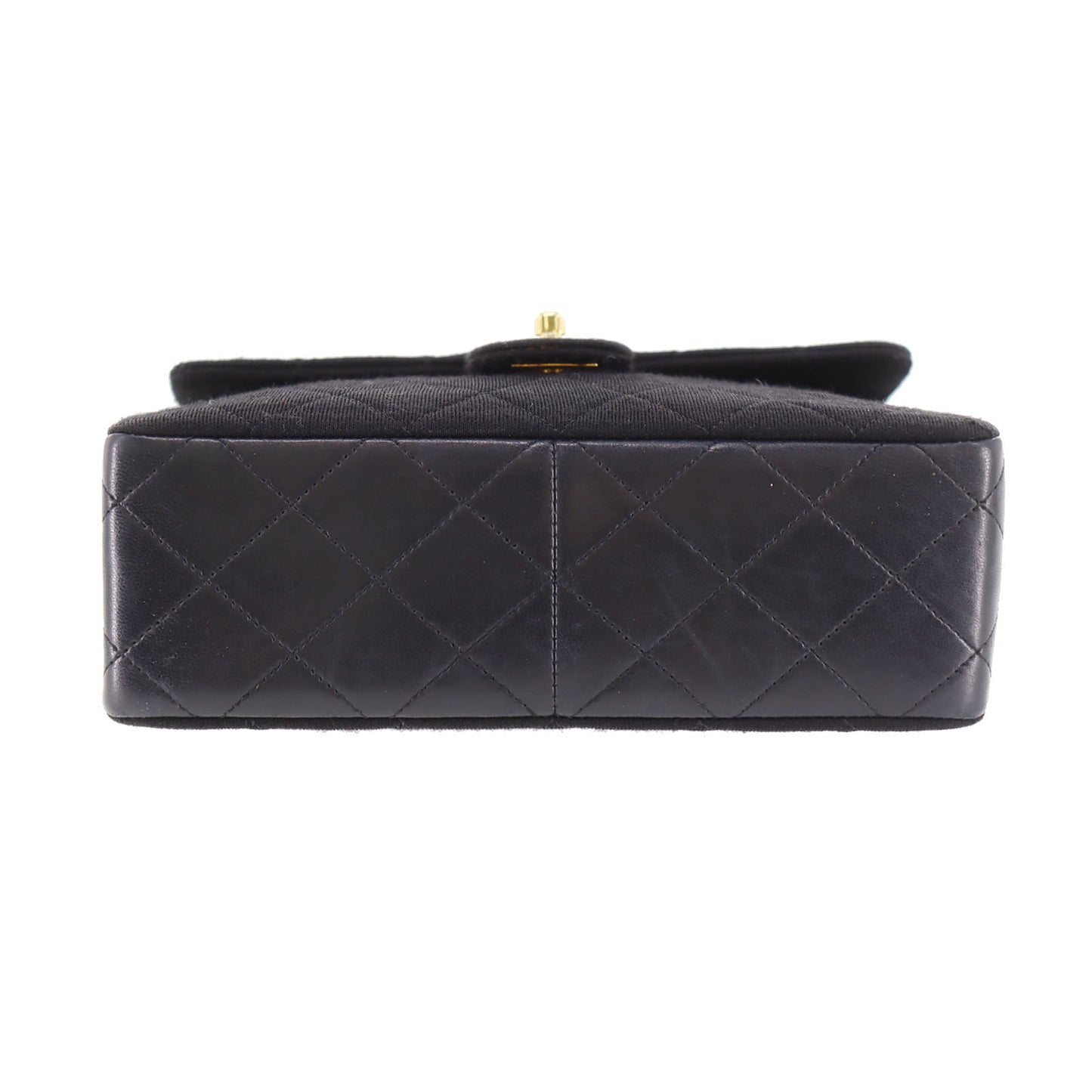 CHANEL Matelasse Shoulder Bag Crossbody Black Cotton #CK175