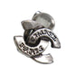 CHANEL CC Logos Earrings Silver Clip-On 99A #CG787