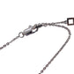 Christian Dior Logo Heart Used Chain Necklace Silver Vinatge #BO556