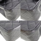 CHANEL Matelasse 25 Double Flap Shoulder Bag Black Lambskin  #CJ765