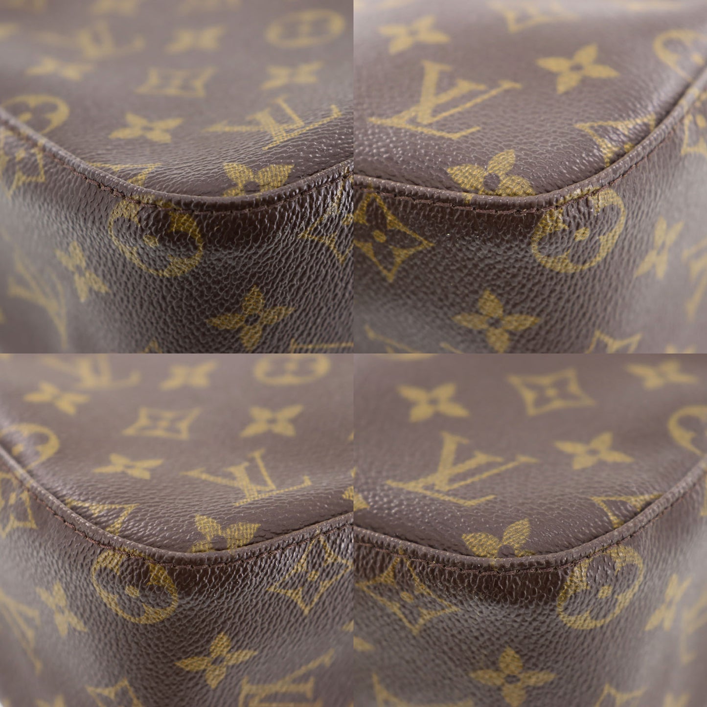 LOUIS VUITTON LV Looping MM Shoulder Bag Monogram Canvas M51146 #AH708