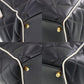 CHANEL Quilted Boston Handbag Black Leather #CK542