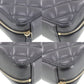 CHANEL Matelasse Crossbody Shoulder Bag Black Lambskin #EH289