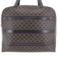CELINE Macadam Pattern Handbag Black Brown PVC Leather #AH215
