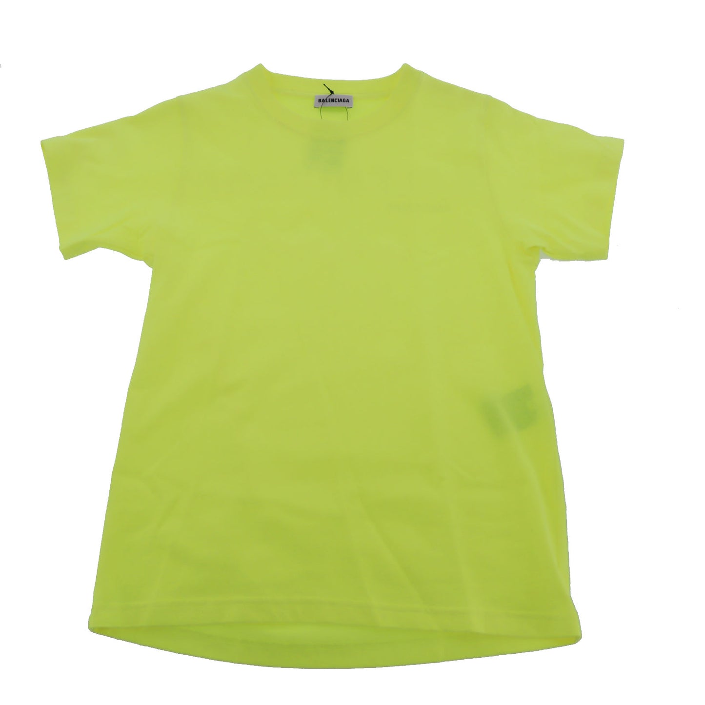 BALENCIAGA Short Sleeve T-shirt Tops XS Gluorescent Yellow #AH677