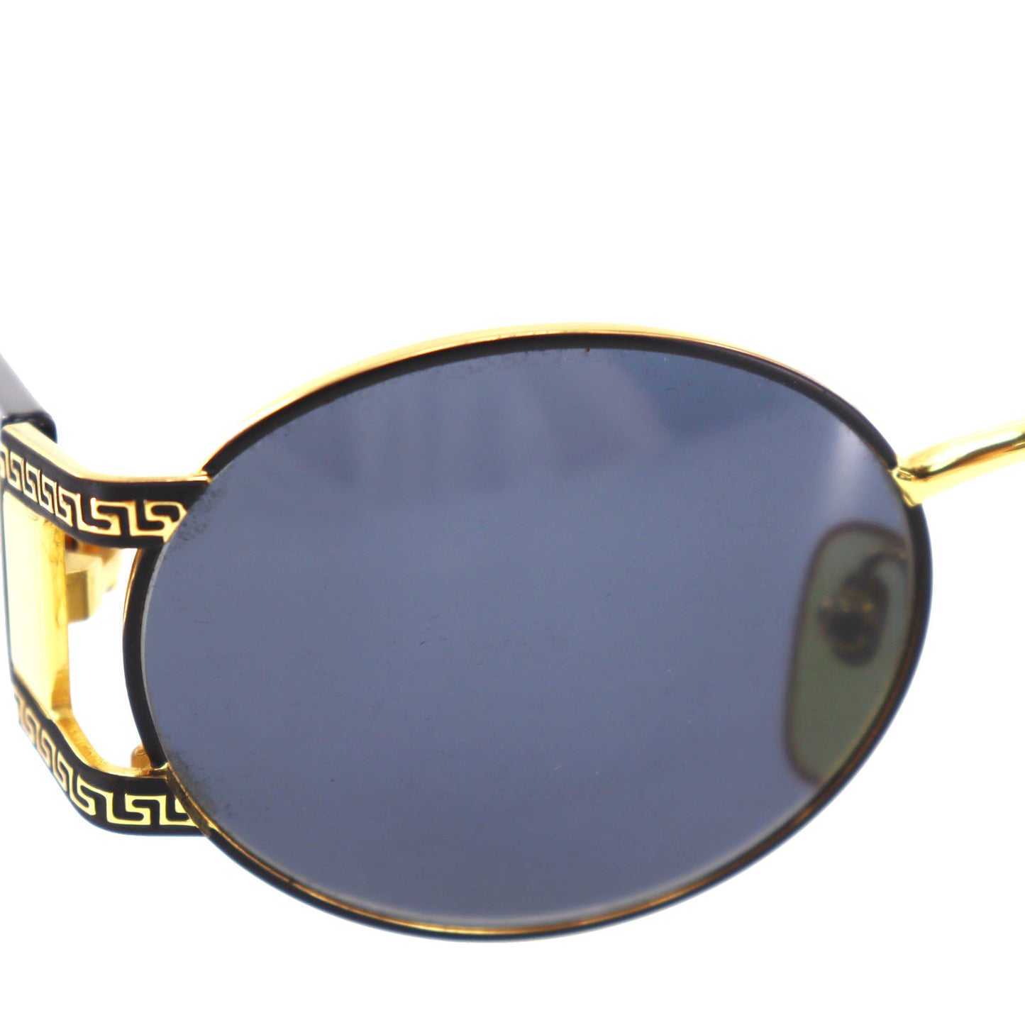 GIANNI VERSACE Sunglasses Black Gold Eye Wear #CX132