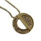 Christian Dior CD Logo Rhinestone Chain Necklace Gold #BO696