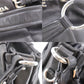 PRADA Logos Shoulder Handbag Black Leather #EG533