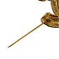 CHANEL CC Logos Matelasse Pin Brooch Gold Plated 1153 #AH693