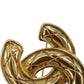 CHANEL CC Logos Pin Brooch Gold Plated #AG856