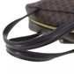 CELINE Macadam Pattern Handbag Black Brown PVC Leather #AH215