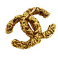 CHANEL CC Logos Earrings Gold Clip-On 03A #AG187