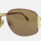 GUCCI Used Sunglasses Brown Gold Eye Wear 59□16 GG2266/N/S #EA474 S