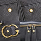 GUCCI Logos 2Way Shoulder Handbag Leather Black #BH637