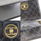 CHANEL Bicolore Handbag Vanity Black Leather #CD204