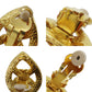 CHANEL CC Logos Drop Earrings Gold Clip-On 96P  #AG204