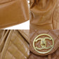 CHANEL CC Logos Brown Backpack Caviar Skin Leather #BE9