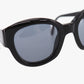 CHANEL Logos Sunglasses Black Eye Wear #CS734