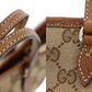 GUCCI Original GG Shoulder Handbag Brown Canvas Leather #BP650