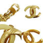 CHANEL CC Logos Earrings Gold Clip-On 00 T #CG541