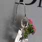 Christian Dior Logos Flower Motif Piercing Silver Plated  #BT988
