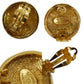 CHANEL CC Logos Earrings Gold Clip-On #BT446