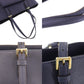 MICHAEL KORS Tote Shoulder Bag Navy Leather #BO485
