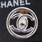 CHANEL CC Logos Circle Earrings Silver Clip-On 97 P #CH389