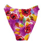 CHANEL Swimwear Flower Bikini Multicolor Nylon Spandex Size 38 #AG358